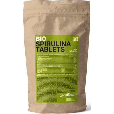 GymBeam Spirulina BIO 100 % spirulina v tabletách 266 g