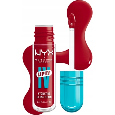NYX Professional Makeup Lip IV dlouhotrvající lesk na rty s hydratačním účinkem Cherry Drenched 5 ml