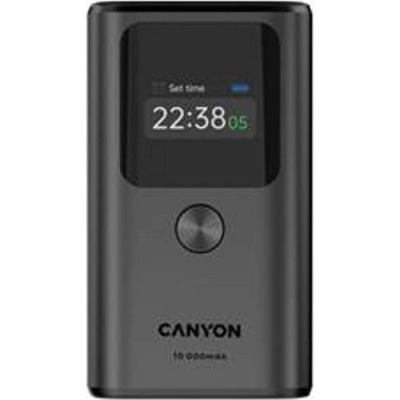 Canyon OnPower 130 TFT 10000 mAh grafitová