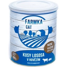 Sokol Falco FARMKA CAT kusy lososa v hovädzom 800 g