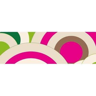 Dimex M-349 vliesová fototapeta na zeď Big pink circles rozměry 330 x 110 cm