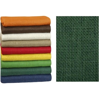 Bellatex Jutová dekorační plachetka TMAVĚ ZELENÁ 2415/662, 130x300cm