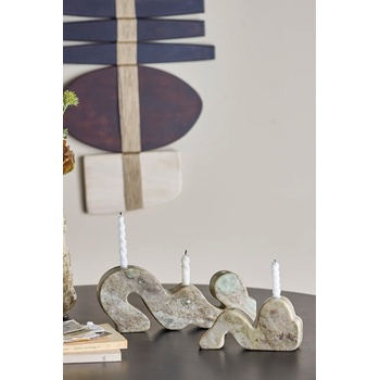Bloomingville Декоративни свещници Bloomingville 25 x 4 x 10/15 x 4 x 7 cm (2 броя) в бежово (82068441)