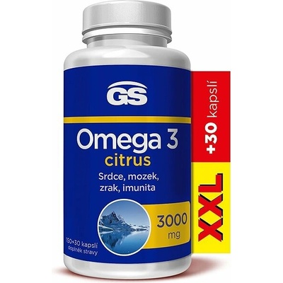 GS Omega 3 citrus XXL 150 + 30 kapsúl