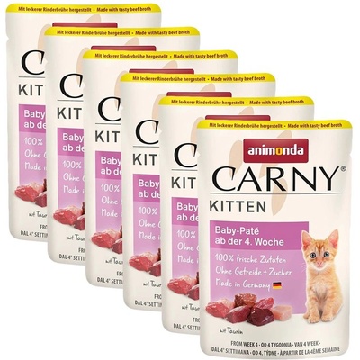 Animonda CARNY Котка Котенце Бебе Пате 6 x 85 г