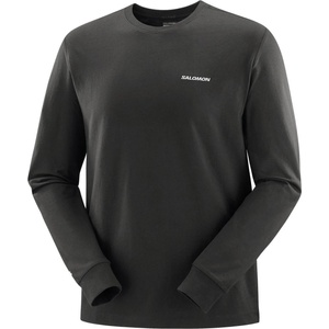 Salomon Мъжка блуза с дълъг ръкав Salomon Chest Logo Long Sleeve Tee Longsleeve - Deep Black (217-0090-0213)