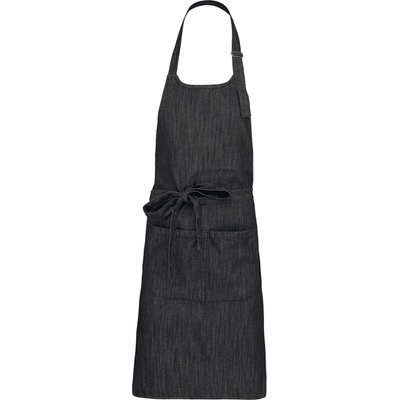 Kariban Zástěra Polycotton uni černý denim