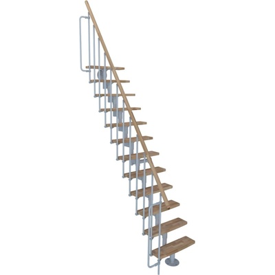 Minka STAIRS Přímé modulové schodiště Joker buk/bílá, 304,2 cm