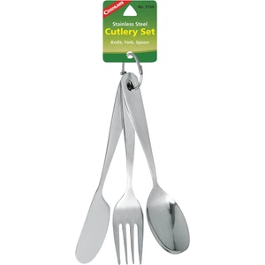 Coghlans Детско кухненско пособие Coghlans Kid's Cutlery with Ring 3-piece - Stainless Steel - размер One Size (532-0743-0111)