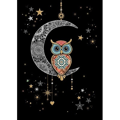 Luxusní přání M182 BUG ART - MOON OWL