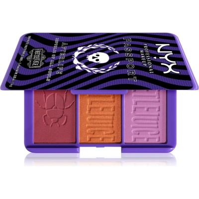 NYX Professional Makeup Beetlejuice Afterlife paleta líceniek 3 x 1,6 g