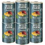 WILD FARM Superfood Beef 6x400g беззърнена храна за кучета