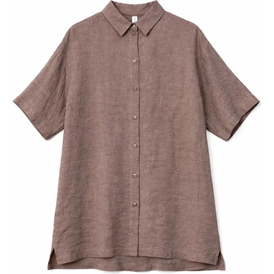 Mazine Дамска рокля Mazine Women's Linen Shirt Dress - Grey Brown (134-1909-0114)