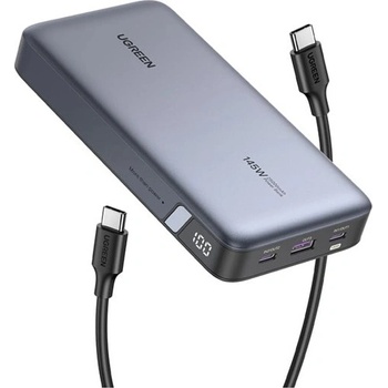 UGREEN Външна батерия/power bank/ Ugreen PB205 (90597), 25000mAh, сива, 145W, 1x USB-A, 2x USB-C (90597)