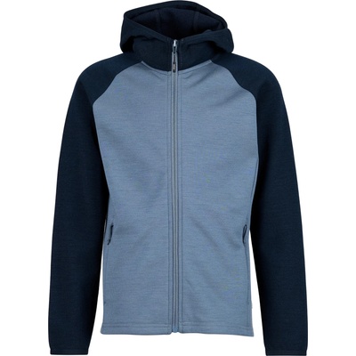 Stoic Детско вълнено яке Stoic Kid's MerinoFleece270 KuolpaLightSt. Zip Hoody Merino hoodie - Dark Navy / Ocean Blue - размер 164 (EU) (703-6661-0116)