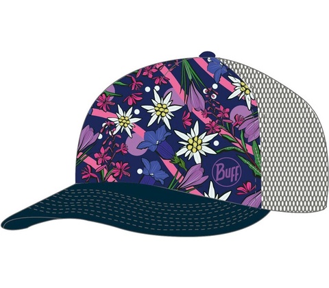 Buff Trucker Cap flowers