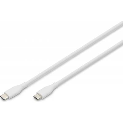Digitus AK-300341-010-W USB 2.0, USB C vidlice,z obou stran, niklovaný, 1m, bílý