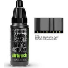 Green Stuff World Black Chrome Paint Airbrush 17ml