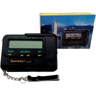 Многофункционален електронен часовник с формата на пейджър Sunway S-721