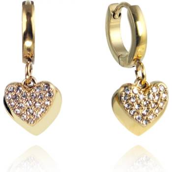 Bijutanki Позлатени Обеци от Медицинска Стомана - Любов