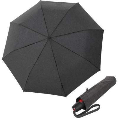 KNIRPS T.200 Medium Duomatic Melange black elegantní plně automatický deštník