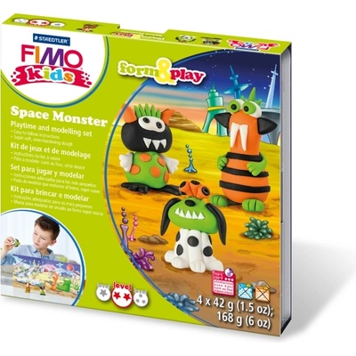 FIMO Комплект глина Staedtler Fimo Kids, 4x42g, Space (23850-А-SPACE)