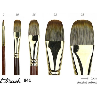 Štětec t_brush kočičí jazýček, imitace mangusta, 20