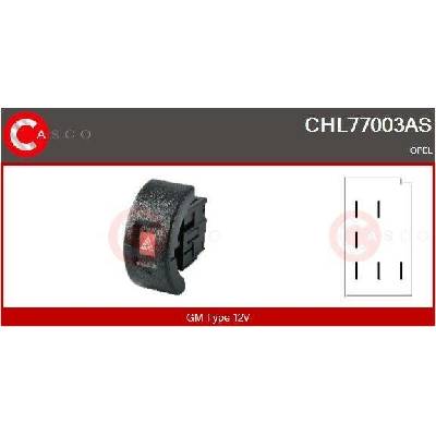 Vypínač výstražných blikačů CASCO CHL77003AS