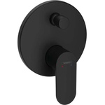Hansgrohe Rebris S - Скрита смесителна батерия за вана, матово черна 72467670 (72467670)