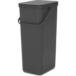 Brabantia Кош за смет за разделно събиране Brabantia Sort&Go 40L, Dark Grey (1004140)