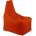 Pufrelax Пуф стол Evo XL, мемори микс, за открито, Neon Orange (PUF-M-SEVXL-TEX-NEOR)