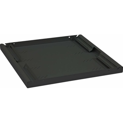 TRITON Police s perforací 19", 1U/750mm, nosnost 80kg, černá, RAB-UP-750-A4