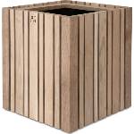SQUARELY Самонаторяваща се саксия за цветя GrowMORE естествен дъб (106-6A3)