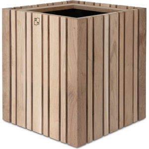 SQUARELY Самонаторяваща се саксия за цветя GrowMORE естествен дъб (106-6A3)