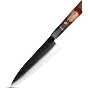 HARAHU Дамаски кухненски нож AR-37336 - Chef / Червен KP37336