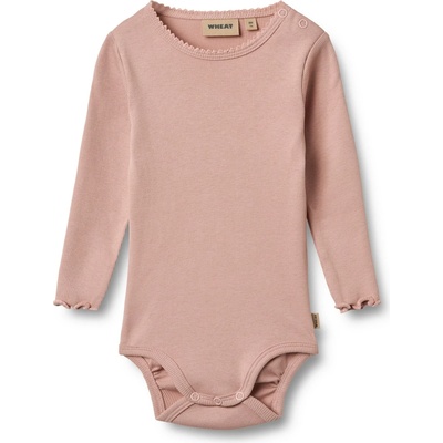 WHEAT Детско ежедневно термо бельо Wheat Kid's Rib Body L/S Regitze Everyday base layer - Rose Powder - размер 56 (EU) (714-1354-0111)