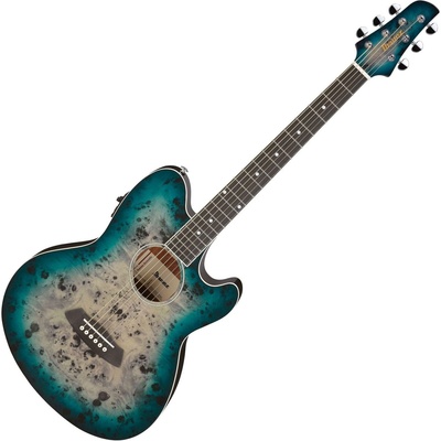 Ibanez TCY10PA-CBS Cosmic Blue Starburst Електро-акустична китара Джъмбо