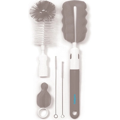 BabyOno Brush set kefa na čistenie fliaš a cumlíkov Grey 1 ks