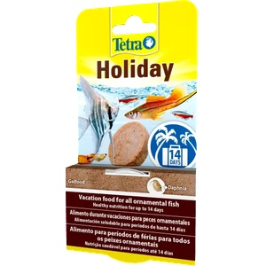 TETRA Holiday - хранителният блок с гел осигурява на рибите до 14 дни хранене
