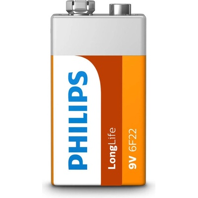 Philips БАТЕРИИ philips 3r12l1f/10 9v longlife (6f22l1f/10)