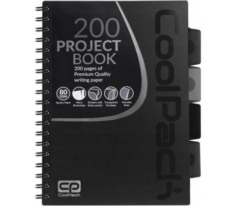 Coolpack Diár B5 čierny