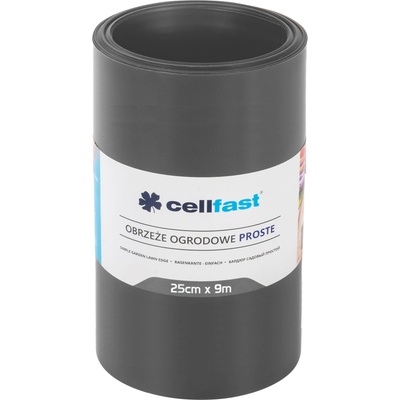 Cellfast Zahradní okraj trávníku 25 cm x 9 m, grafitový 30-244-CF
