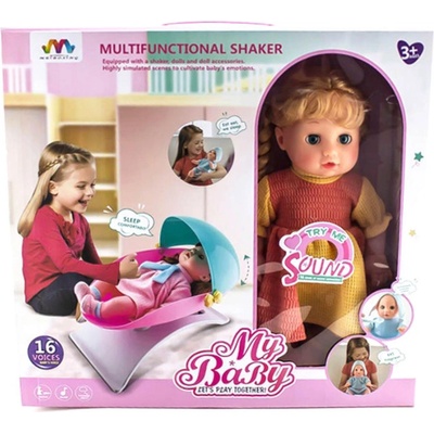 RAYA TOYS Кукла, Raya Toys, с 16 звука, шезлонг и аксесоари (M-32)