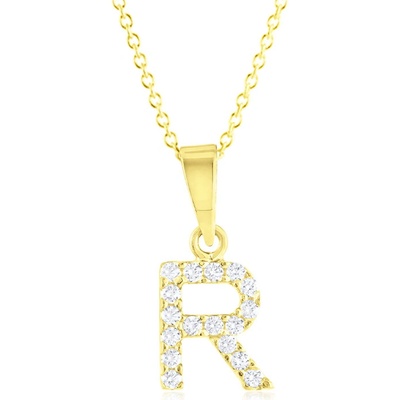 Gemmax Zlatý řetízek s písmenem R GLSYB-56691-36261