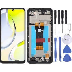 ZTE LCD Дисплей и Тъч Скрийн с Рамка за ZTE Blade A76 4G Z2474 - Черен