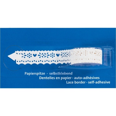 Ozdobná lepící krajková páska - vlnky
