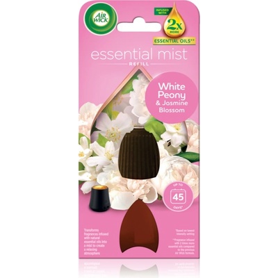 Air Wick Essential Mist White Peony & Jasmine Blossom пълнител за арома дифузери 20ml