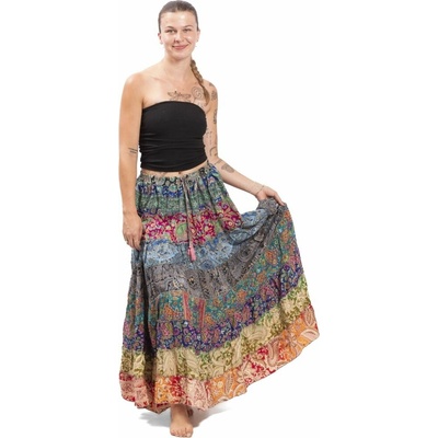 Volánová sukně v etno stylu multicolor LXXIX.