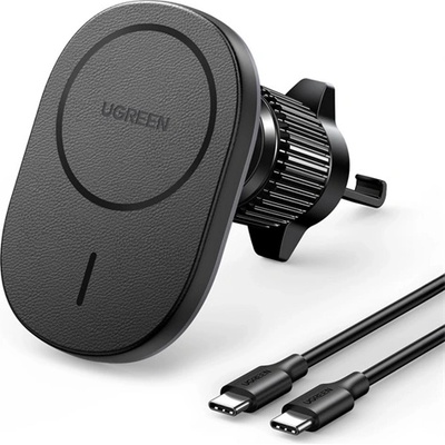 UGREEN iPhone 12 UGREEN CD345 държач за кола за вентилационната система на автомобила, PD бързо зарядно устройство, ЧЕРЕН 25925 (25925)