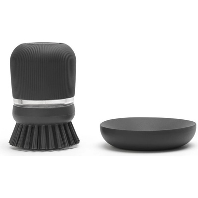 Brabantia Четка за миене на съдове с дозатор за препарат за съдове, сива, Brabantia (BRAB302626)